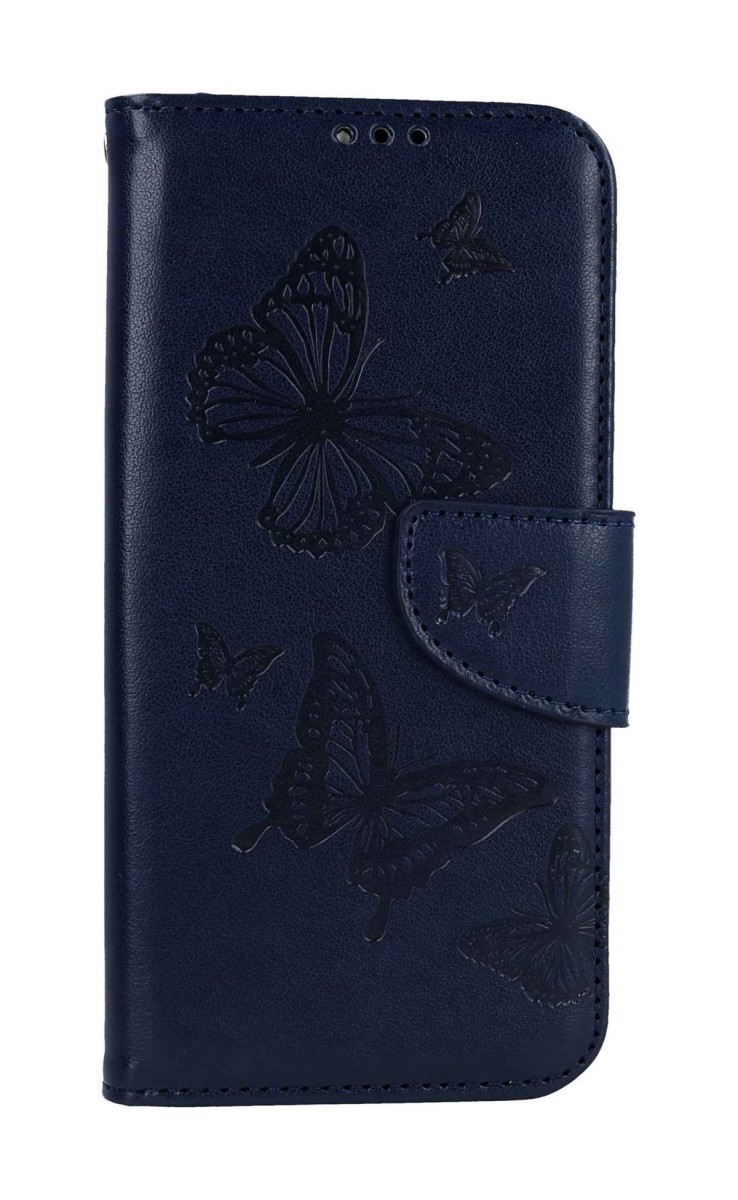 Levně Pouzdro TopQ Samsung A34 knížkové Butterfly modré tmavé 111947 (kryt neboli obal Samsung A34)