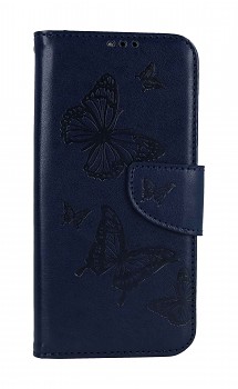 Knížkové pouzdro na Samsung A34 Butterfly modré tmavé