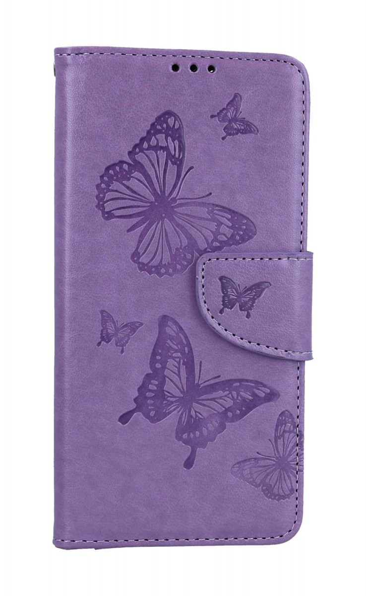 Levně Pouzdro TopQ Xiaomi Redmi Note 12S knížkové Butterfly fialové 111956 (kryt neboli obal Xiaomi Redmi Note 12S)