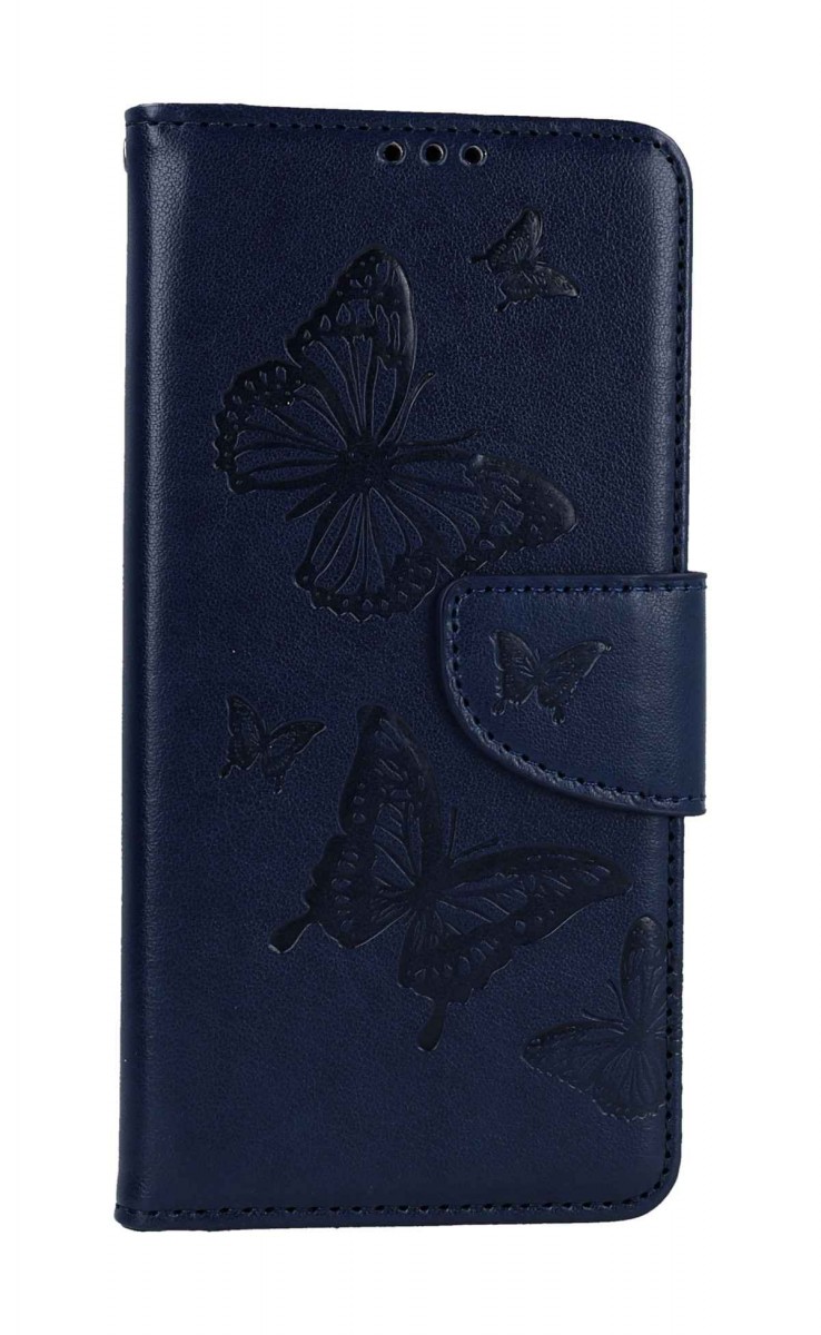 Knížkové pouzdro na Xiaomi Redmi Note 12S Butterfly modré tmavé
