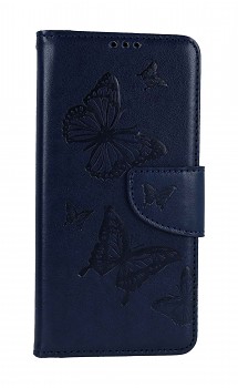 Knížkové pouzdro na Xiaomi Redmi Note 12S Butterfly modré tmavé