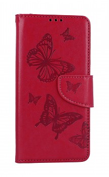 Knížkové pouzdro na Xiaomi Redmi Note 12S Butterfly růžové