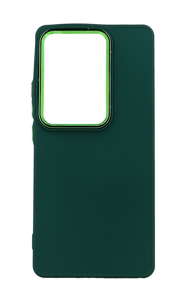 Levně Kryt TopQ Frame Xiaomi Redmi Note 13 Pro zelený 121983 (pouzdro neboli obal na mobil Xiaomi Redmi Note 13 Pro)