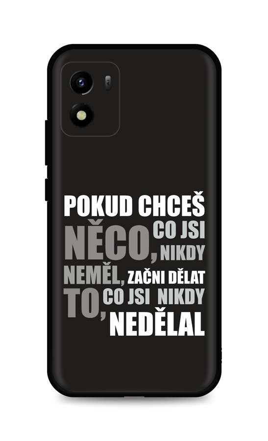 Zadní silikonový kryt DARK na Vivo Y01 Moto