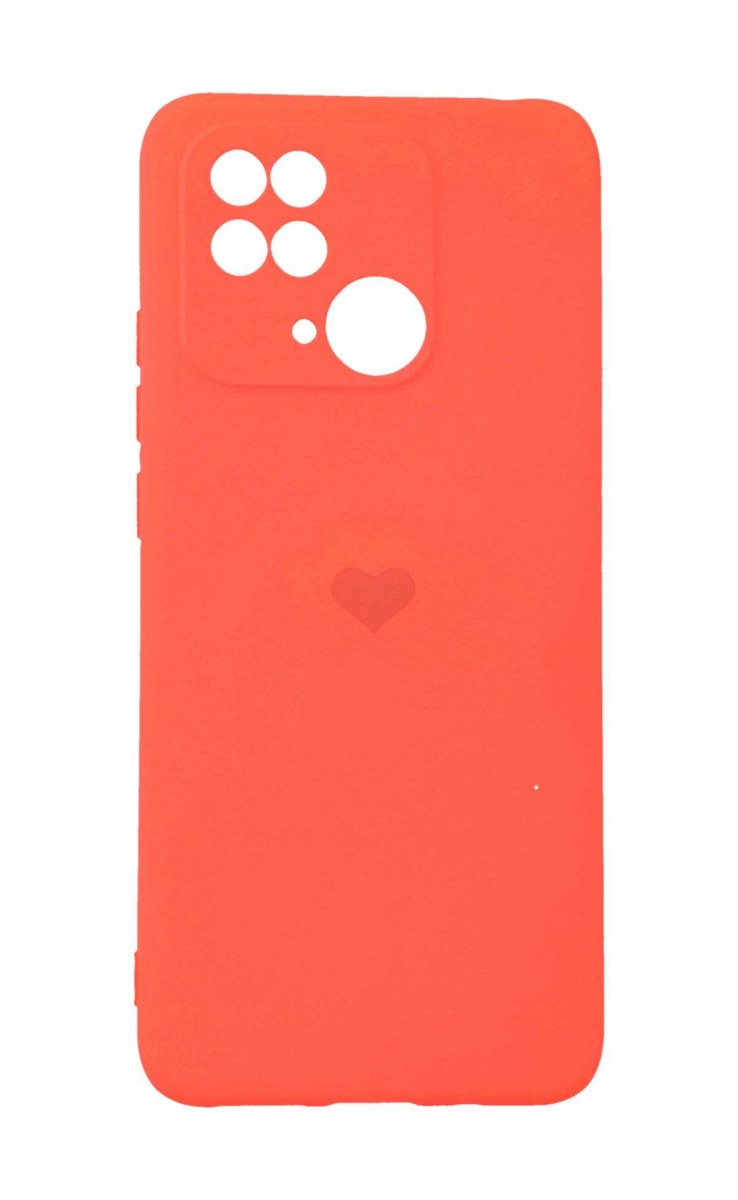 Levně Kryt Vennus HEART Xiaomi Redmi 10C oranžový 92014 (pouzdro neboli obal na mobil Xiaomi Redmi 10C)