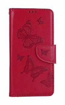 Knížkové pouzdro na Xiaomi Redmi Note 12 Butterfly růžové