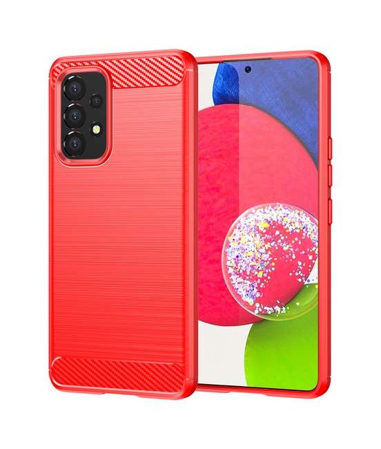 Zadní silikonový kryt na Samsung A53 5G červený