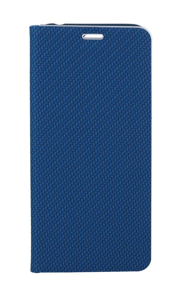 Knížkové pouzdro Luna Carbon Book na Xiaomi Redmi 10C modré 