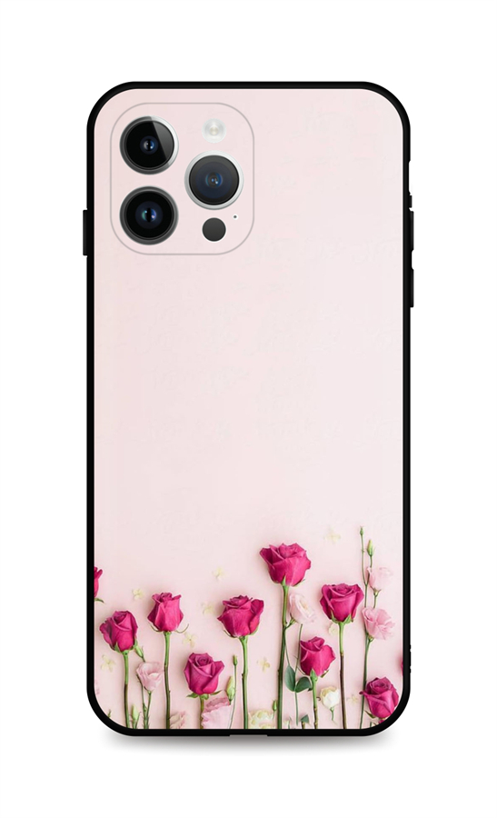 Levně Kryt TopQ iPhone 14 Pro Roses 112040 (pouzdro neboli obal na mobil iPhone 14 Pro)