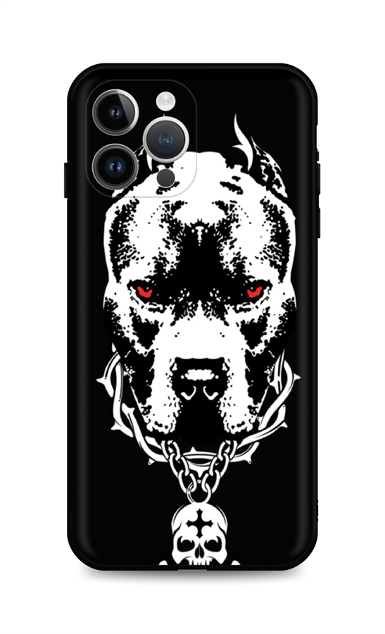 Levně Kryt TopQ iPhone 14 Pro Fighting Dog 112042 (pouzdro neboli obal na mobil iPhone 14 Pro)
