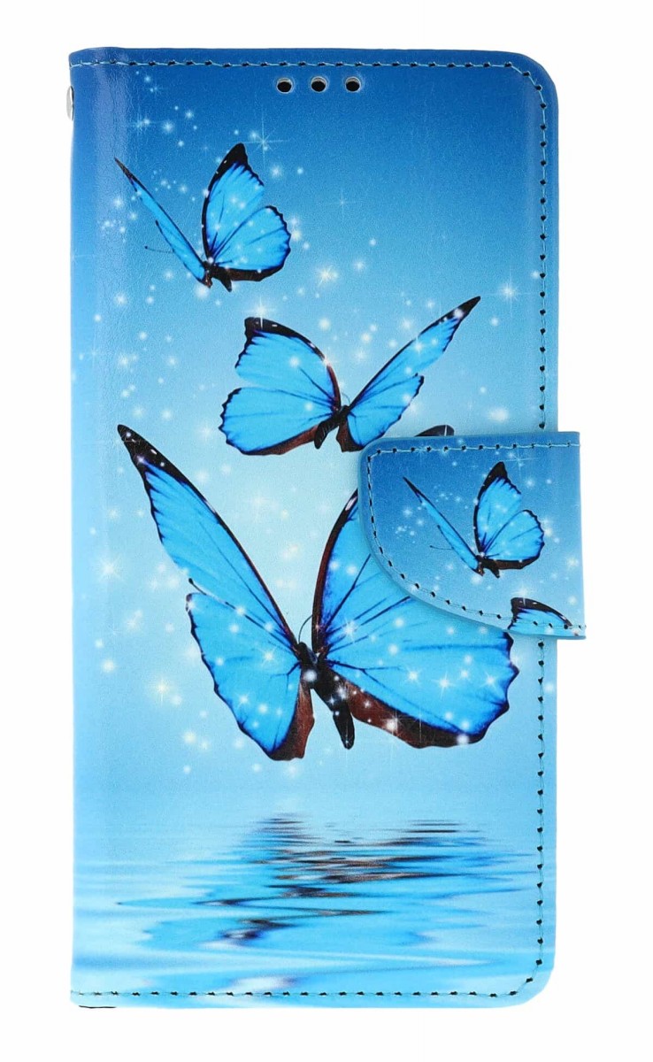 Knížkové pouzdro na Xiaomi Redmi Note 15 Pro Modří motýlci