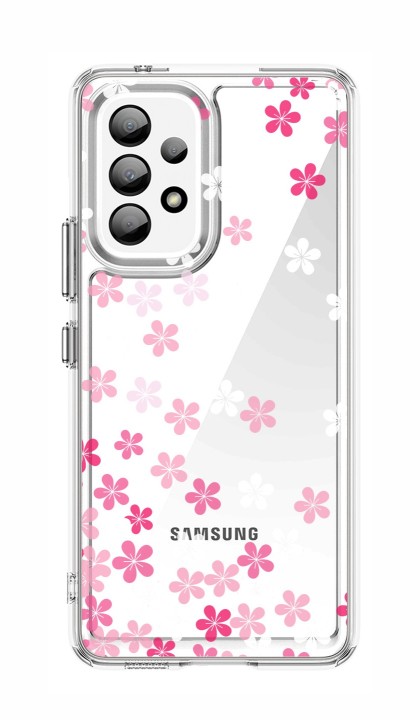 Zadní pevný kryt Image na Samsung A53 5G Pink Blossom