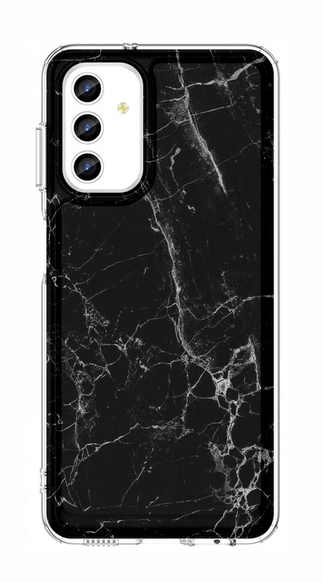 Zadní pevný kryt STYLE na Samsung A13 Mramor černý