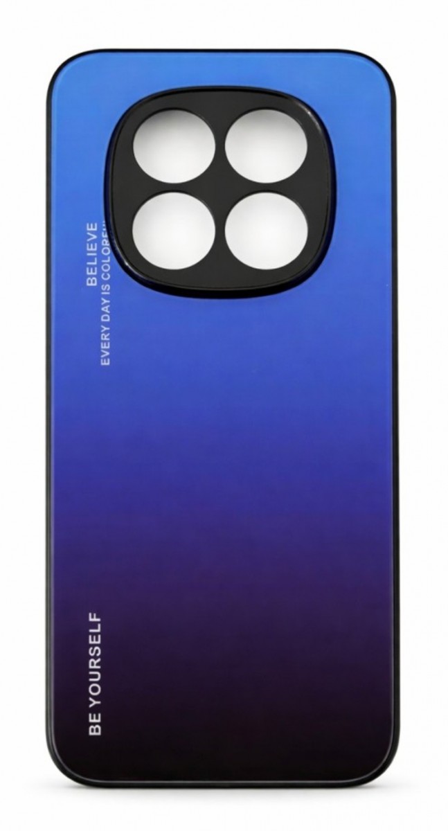 Zadní pevný kryt LUXURY na Xiaomi Redmi Note 15 Pro 5G duhový modrý