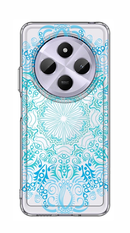 Levně Kryt TopQ Image Xiaomi Redmi 14C pevný Blue Mandala 132151 (pouzdro neboli obal na mobil Xiaomi Redmi 14C)