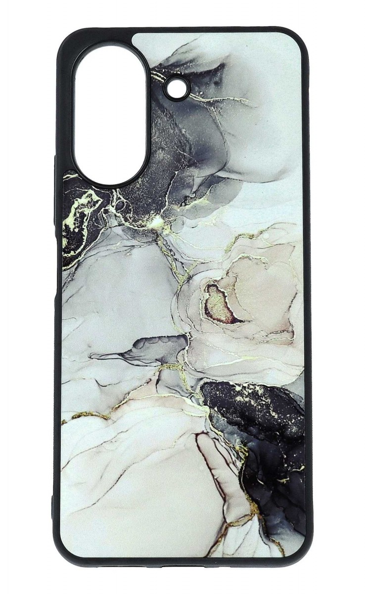 Zadní pevný kryt Marble na Xiaomi Redmi 13C Smoky Cream