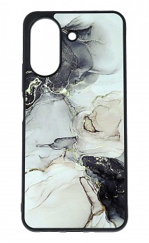Zadní pevný kryt Marble na Xiaomi Redmi 13C Smoky Cream