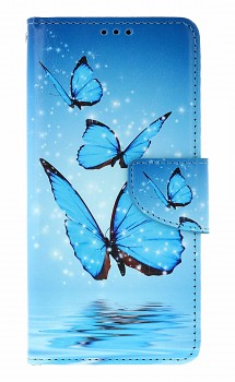 Knížkové pouzdro na Samsung A57 Modří motýlci