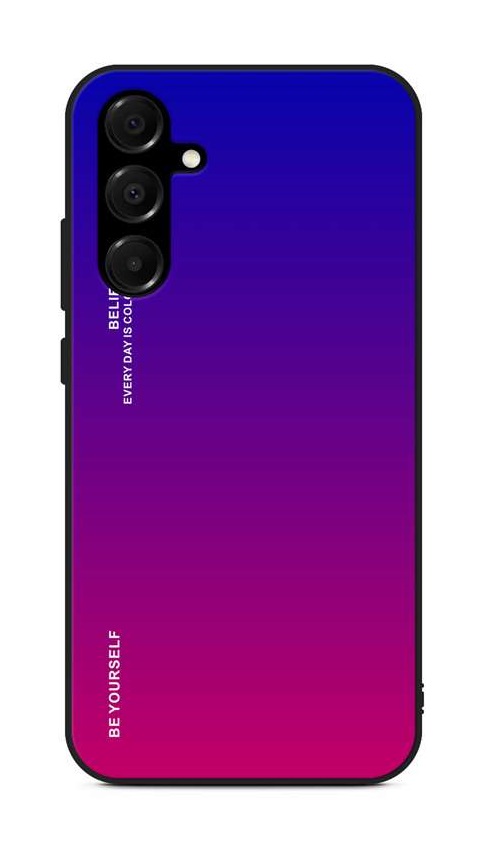 Zadní pevný kryt LUXURY na Samsung A16 duhový fialový