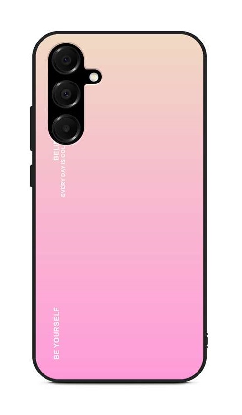 Zadní pevný kryt LUXURY na Samsung A16 duhový meruňkový