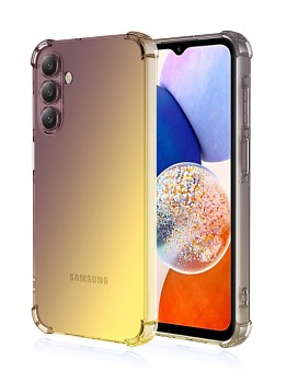 Zadní kryt na Samsung A16 Shock duhový purpurovo-žlutý