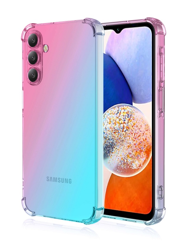 Levně Kryt TopQ Samsung A16 Shock duhový mentolovo-růžový 132295 (pouzdro neboli obal na mobil Samsung A16)