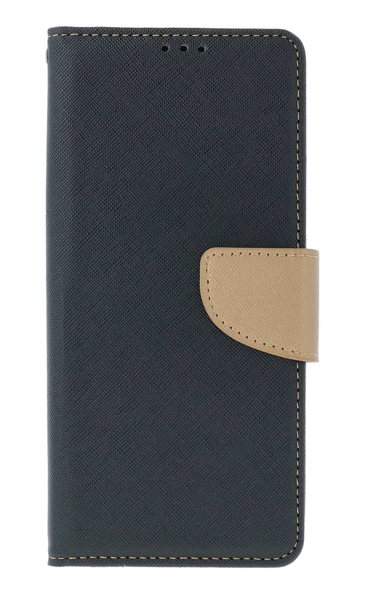 Levně Pouzdro TopQ Xiaomi Redmi 14C knížkové černo-zlaté 132353 (kryt neboli obal Xiaomi Redmi 14C)