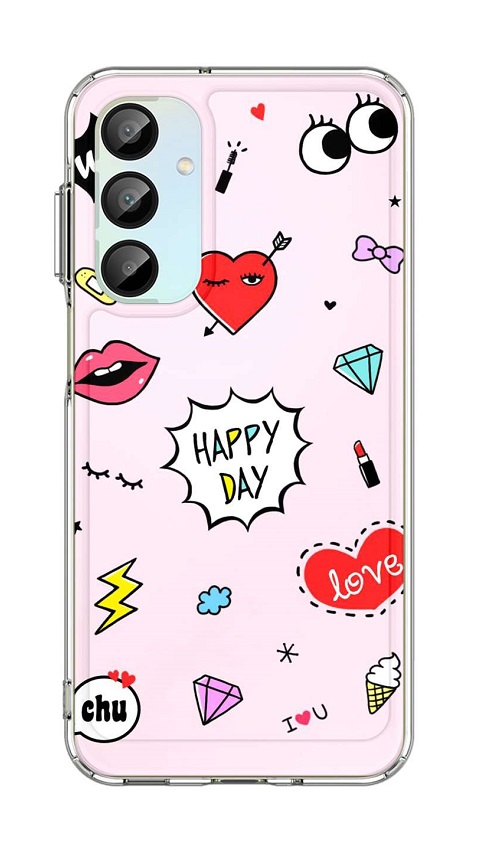 Levně Kryt TopQ Image Samsung A16 Image pevný Happy Day 132362 (pouzdro neboli obal na mobil Samsung A16)