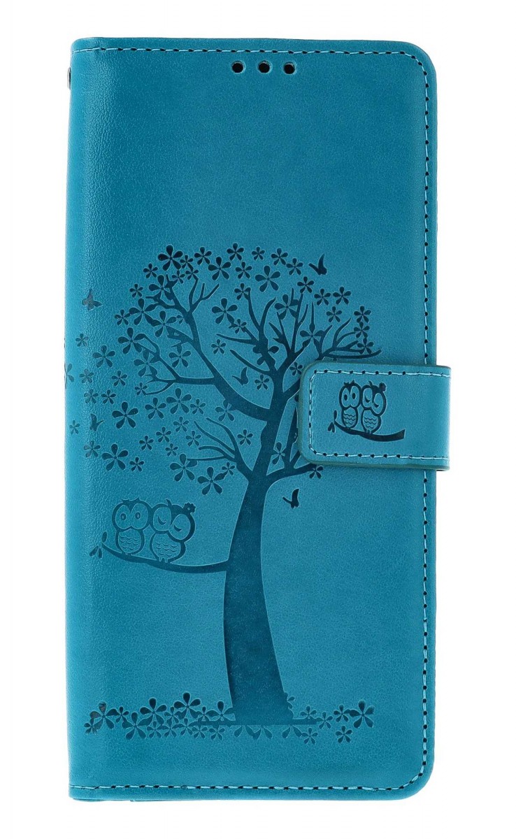 Knížkové pouzdro na Xiaomi Redmi 14C Tyrkysový strom sovičky