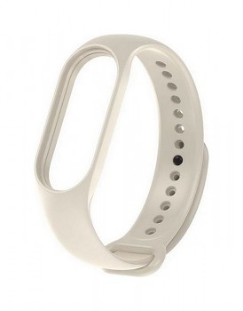 Silikonový řemínek TopQ pro Xiaomi Mi Band 5-6-7 béžový