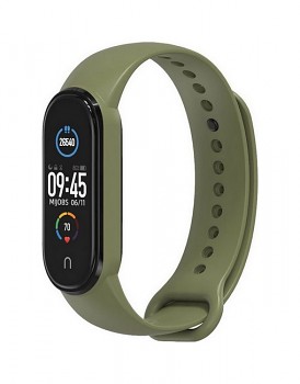 Silikonový řemínek TopQ pro Xiaomi Mi Band 5-6-7 zelený