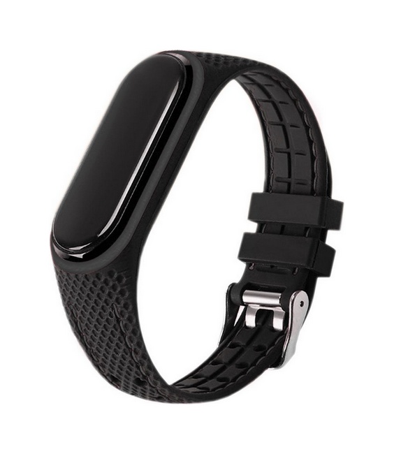 Silikonový řemínek Lifestyle pro Xiaomi Mi Band 7 černý