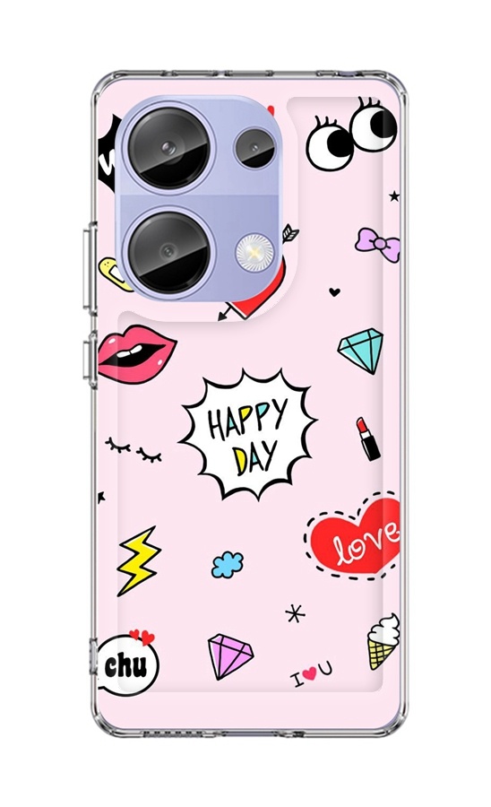 Levně Kryt TopQ Image Xiaomi Redmi Note 13 Pro Image pevný Happy Day 122426 (pouzdro neboli obal na mobil Xiaomi Redmi Note 13 Pro)