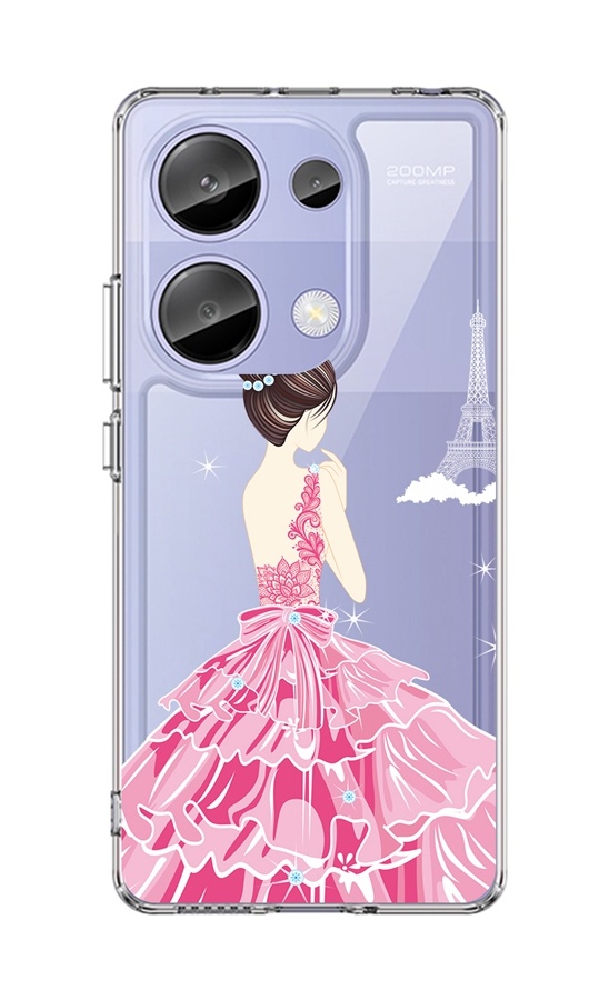 Zadní pevný kryt Image na Xiaomi Redmi Note 13 Pro Pink Princess