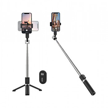Bluetooth tripod selfie tyč Borofone BY10 černá