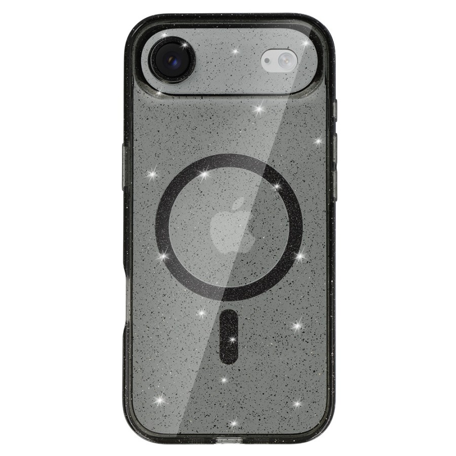 Zadní kryt Glitter Magsafe pro iPhone Air black clear