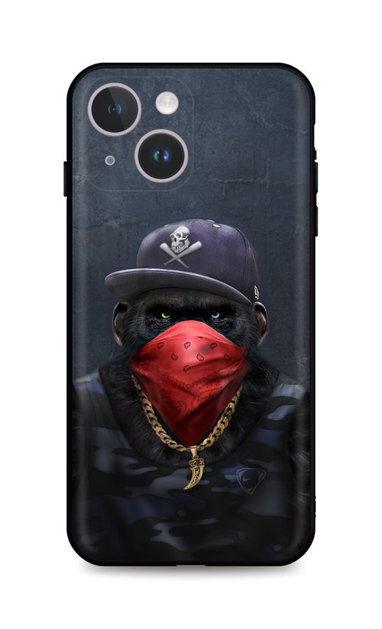 Levně Kryt TopQ iPhone 14 Plus Monkey Gangster 82442 (pouzdro neboli obal na mobil iPhone 14 Plus)