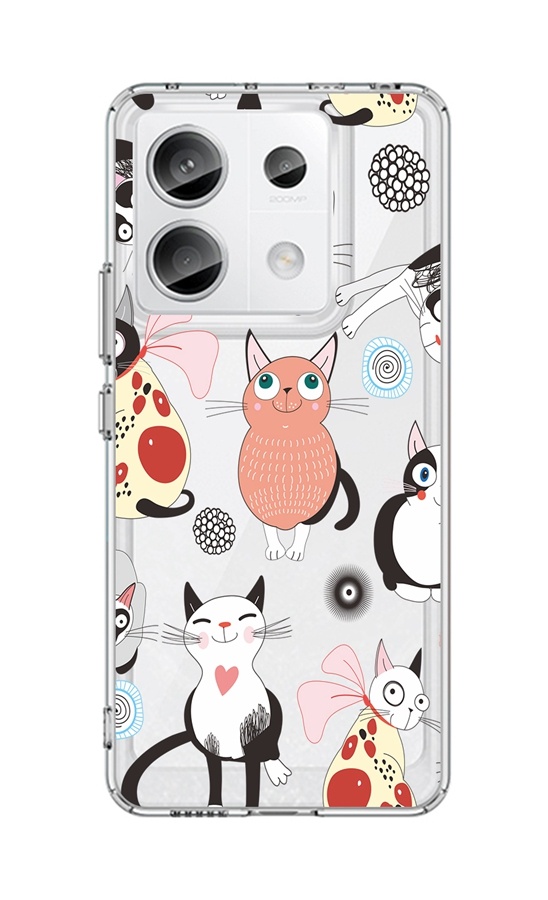 Zadní pevný kryt Image na Xiaomi Redmi Note 13 Pro 5G Cats 2