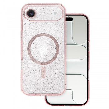 Zadní kryt Glitter Magsafe pro iPhone Air pink clear