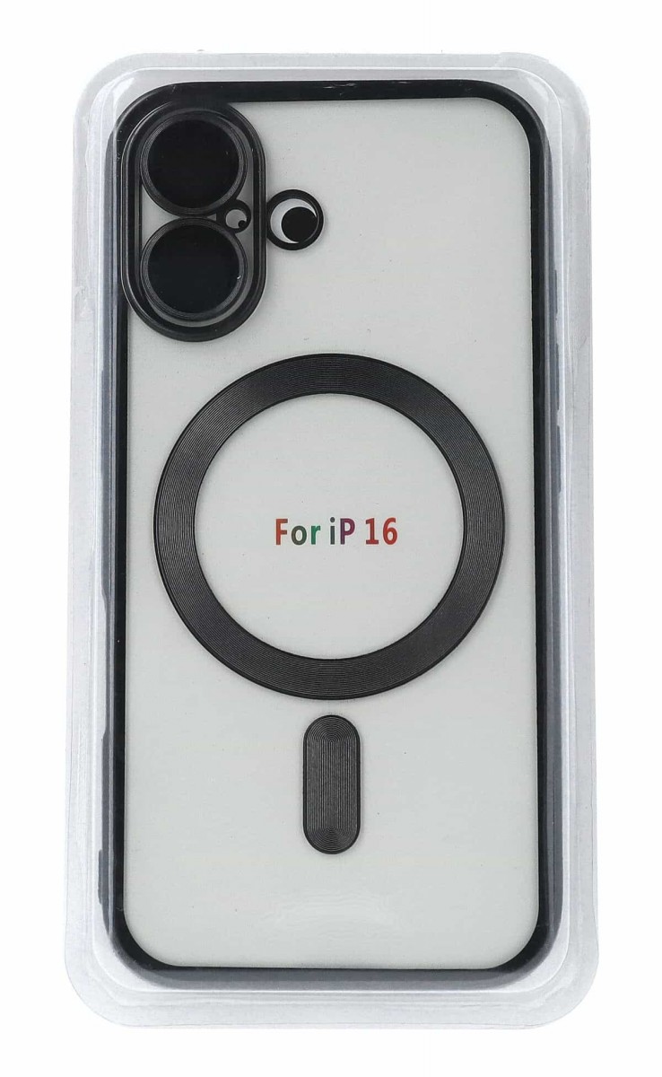 Zadní kryt Metallic MagSafe pro iPhone 16 Black