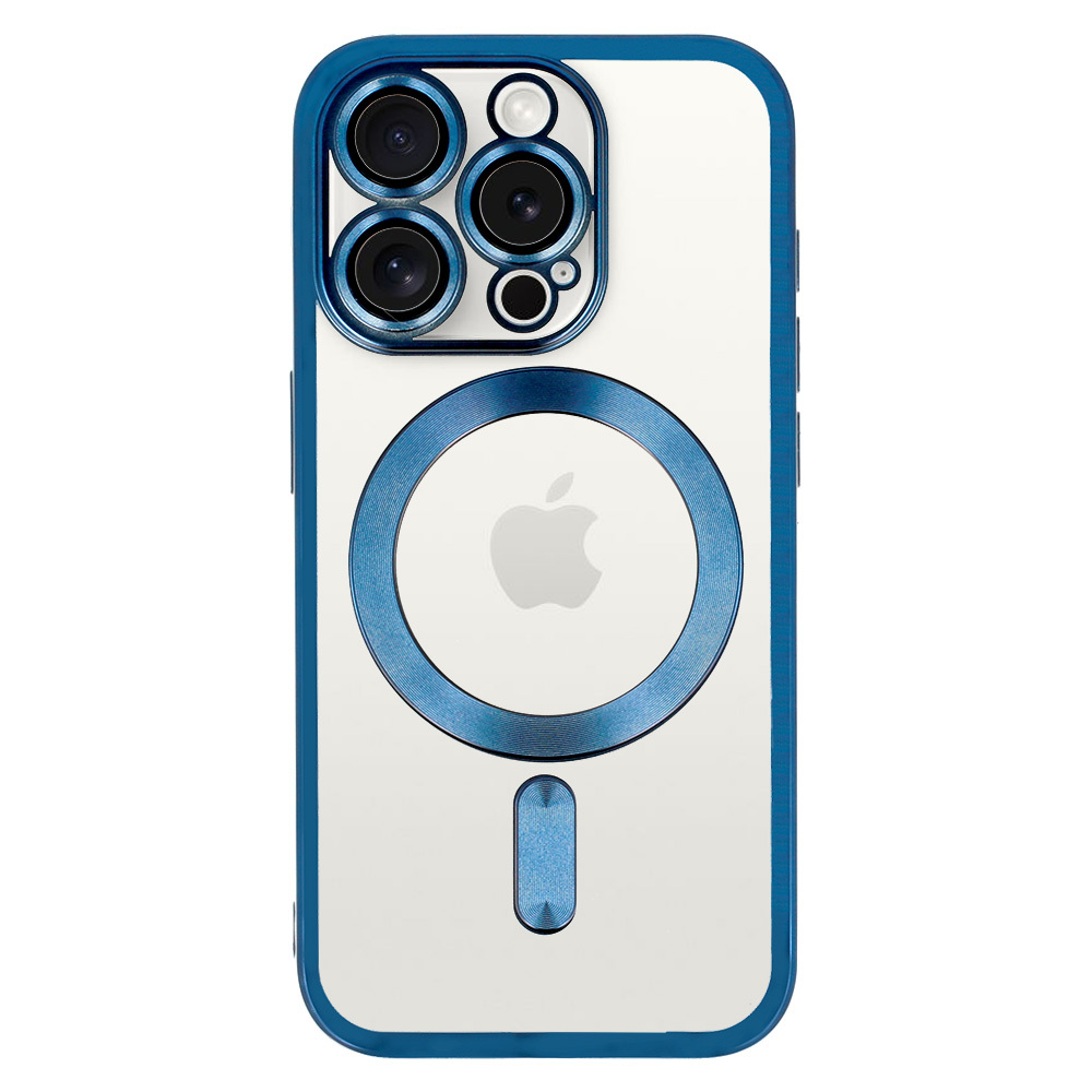 Levně Zadní kryt Metallic MagSafe pro iPhone 16 Pro Blue