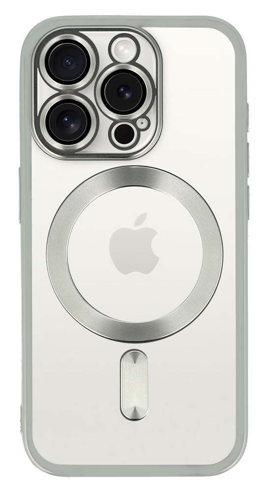 Levně Zadní kryt Metallic MagSafe pro iPhone 16 Pro Silver