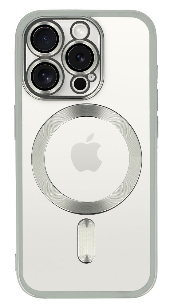 Zadní kryt Metallic MagSafe pro iPhone 16 Pro Max Silver