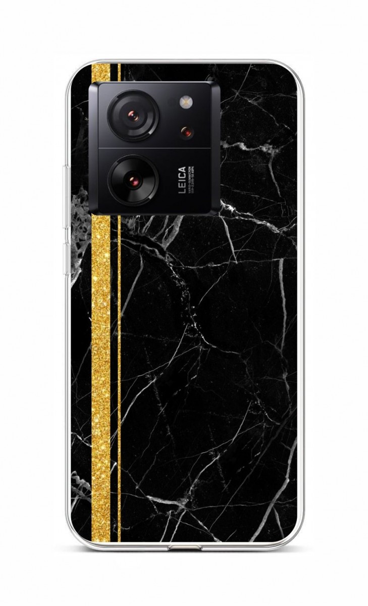 Zadní kryt STYLE na Xiaomi 13T Pro Mramor černo-zlatý