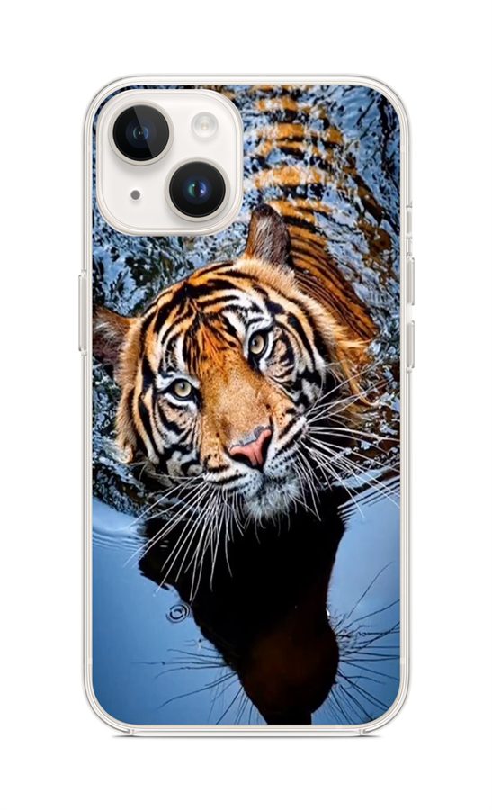 Levně Kryt TopQ iPhone 14 Tygr 112479 (pouzdro neboli obal na mobil iPhone 14)