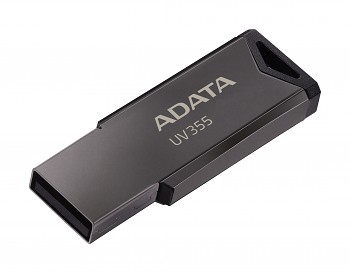 Flash disk ADATA UV355 Classic 64GB kovový šedý