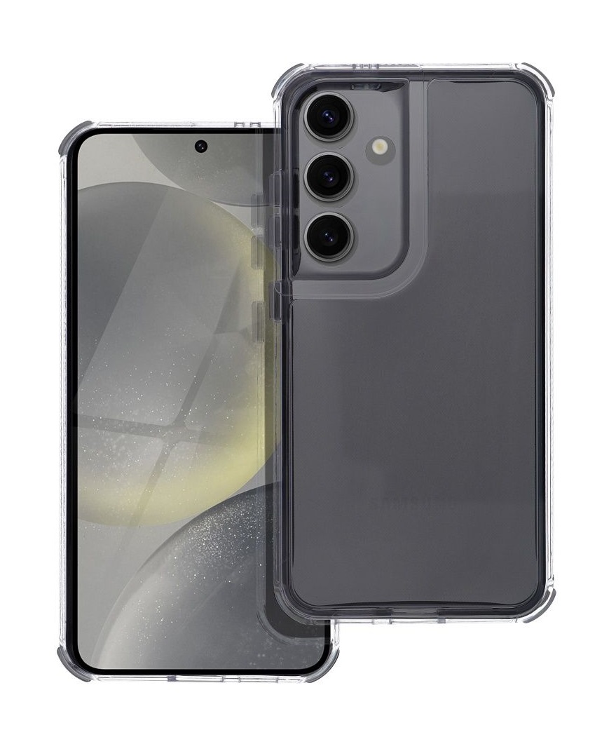 Odolný kryt Matrix na Samsung S25 FE průhledný černý