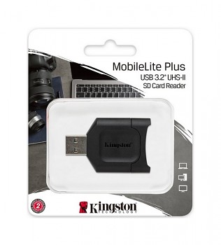 Čtečka paměťových karet Kingston MLP UHS-II USB 3.2 typ A s jedním slotem SDHC/SDXC