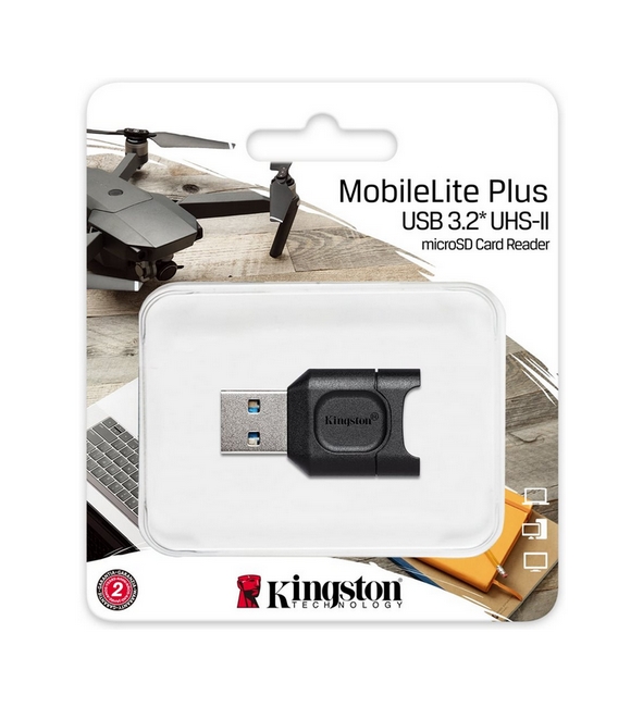 Čtečka paměťových karet Kingston MLP UHS-II USB 3.2 typ A s jedním slotem microSD