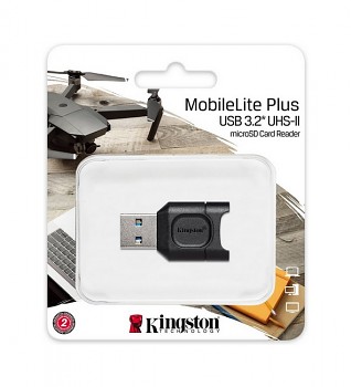 Čtečka paměťových karet Kingston MLP UHS-II USB 3.2 typ A s jedním slotem microSD